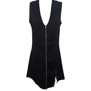 Lovers Lane Full Zip Sleeveless Split Hem Dress